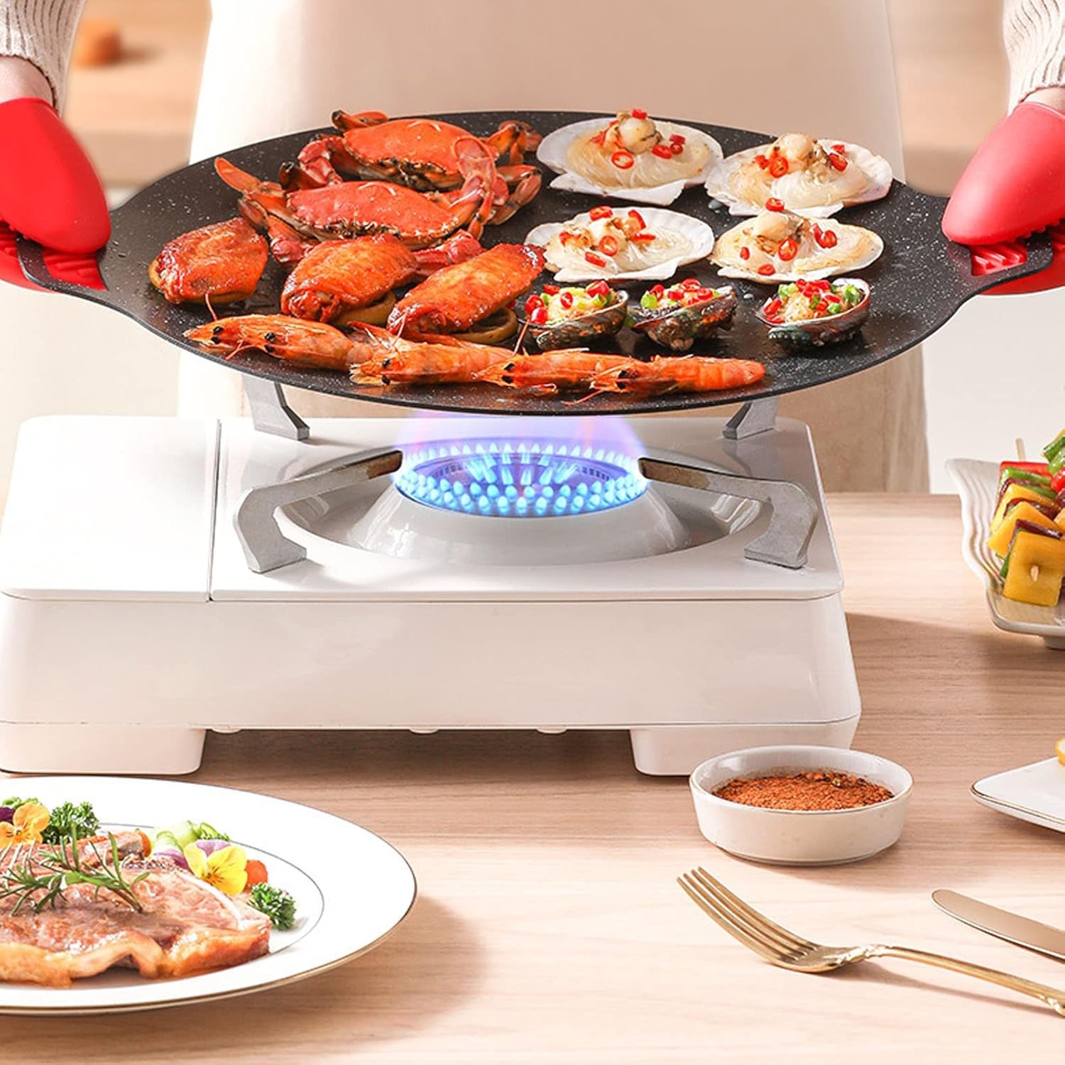 NITA NON-STICK GRILL TAWA – LESS OIL COOKING MADE EASY